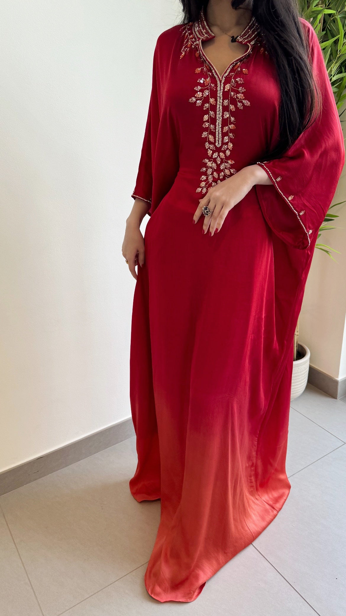 Ombré Red Dress