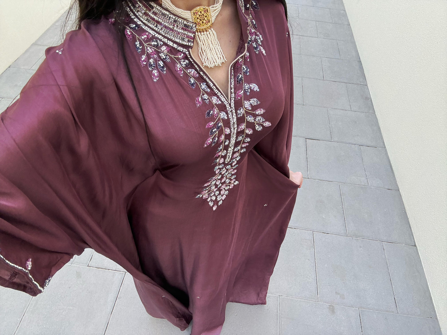 Ombré purple dress