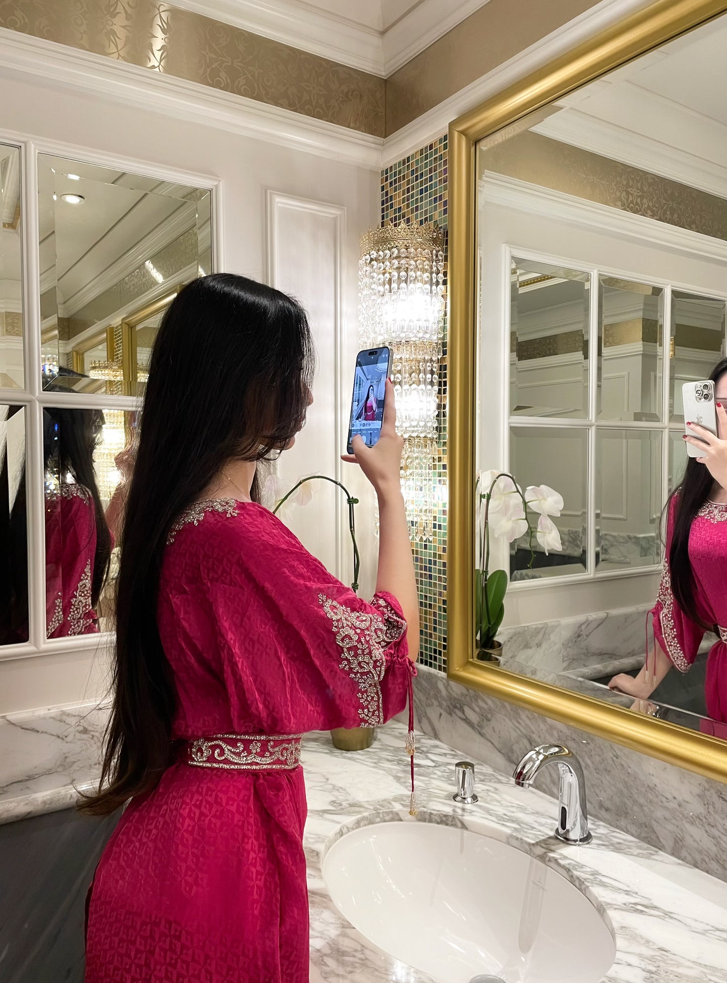 Pink Crystal Dress